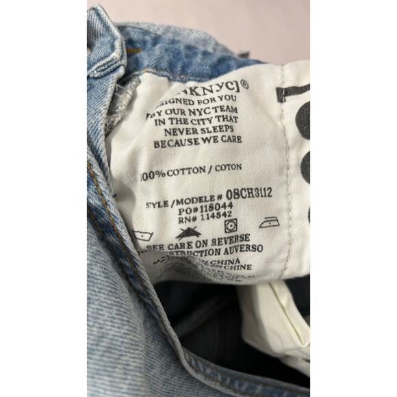 Blank NYC Denim Shortalls Mirror Mirror Womens Size 28 New Overalls Distressed - Picture 12 of 14